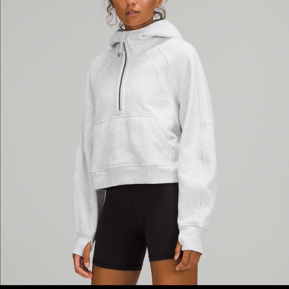 Scuba oversized 1/2 zip hoodie